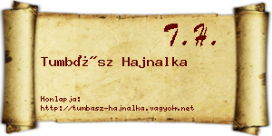 Tumbász Hajnalka névjegykártya
